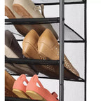 Range-chaussures à suspendre (36 paires) noir