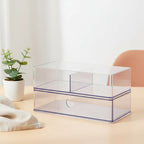 Clear Divided Bin with Drawer - Brightroom™