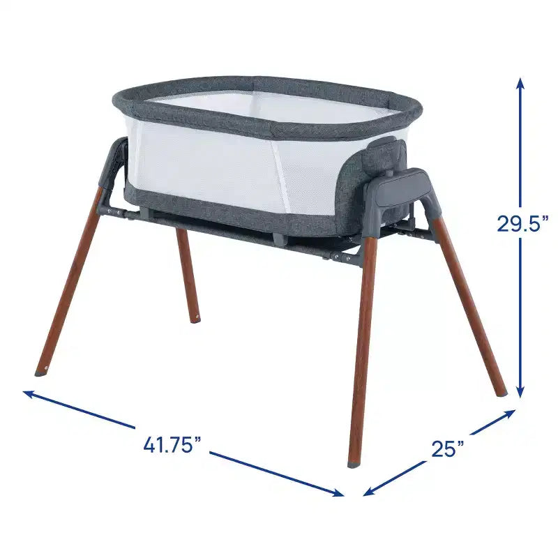 Berceau cododo 3-en-1 avec design portable, drap-housse, cadre en métal
