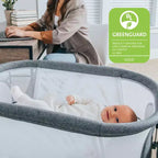 Berceau cododo 3-en-1 avec design portable, drap-housse, cadre en métal