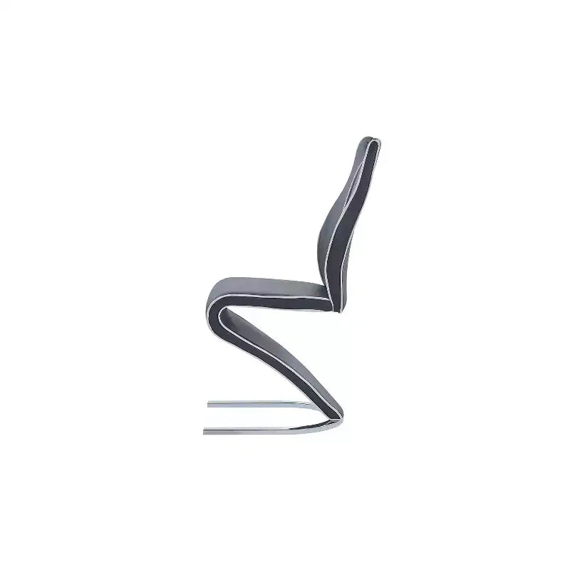 2 chaises de salle à manger grises