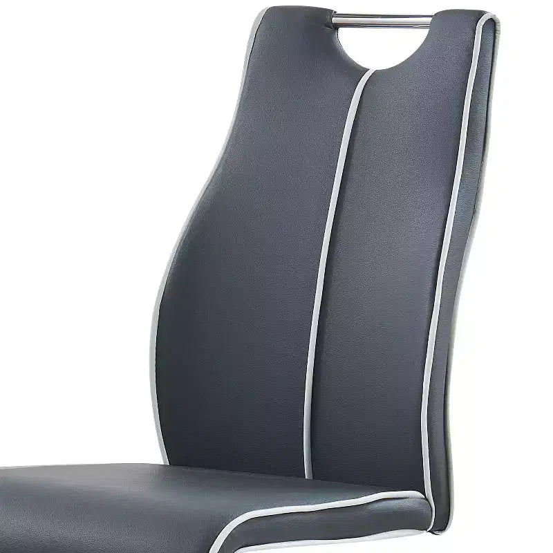 2 chaises de salle à manger grises
