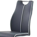2 chaises de salle à manger grises
