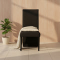 HomeStock D12 Black Dining Chair Chair