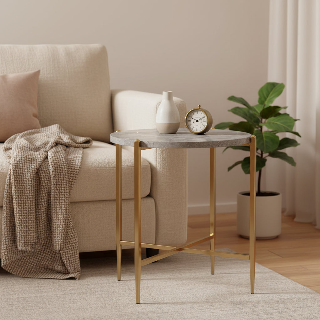 Royal Hampton End Table, Mirrored