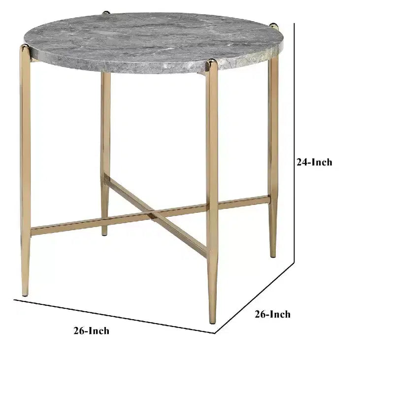 Table de chevet miroir à 3 tiroirs