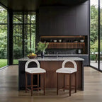 Tabouret de bar en velours