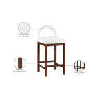 Tabouret de bar en velours