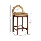 Tabouret de bar en velours