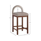 Tabouret de bar en velours