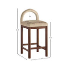 Tabouret de bar en velours