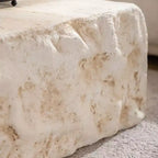 Table basse carrée moderne en béton léger 35"