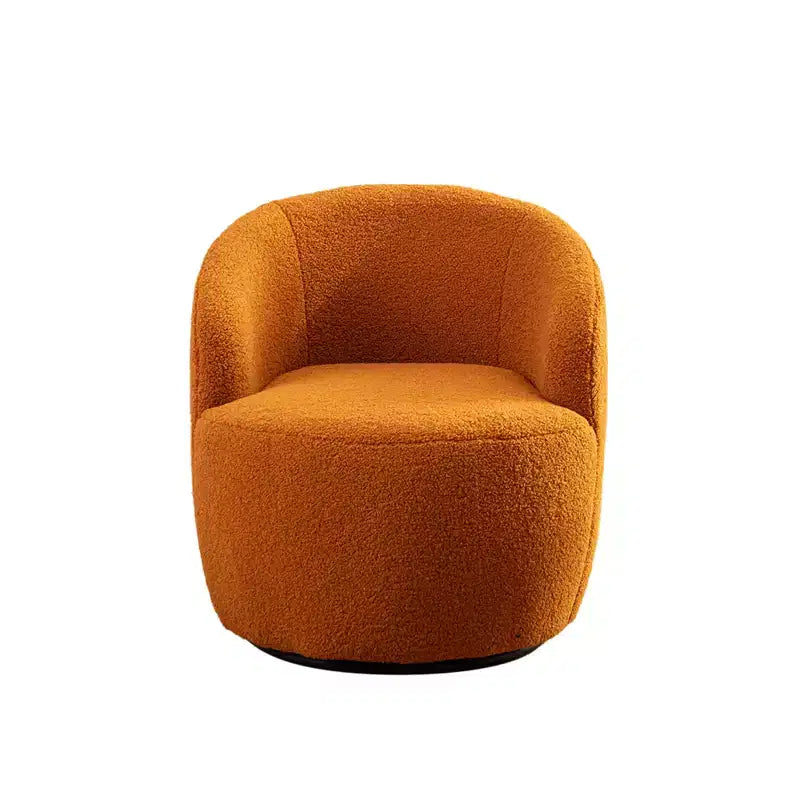 Fauteuil pivotant en tissu, fauteuil tonneau, fauteuil d'appoint
