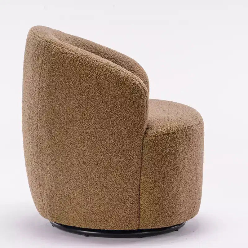 Fauteuil pivotant en tissu, fauteuil tonneau, fauteuil d'appoint