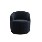 Fauteuil pivotant en tissu, fauteuil tonneau, fauteuil d'appoint