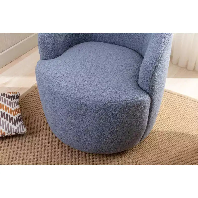 Fauteuil pivotant en tissu, fauteuil tonneau, fauteuil d'appoint