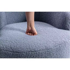 Fauteuil pivotant en tissu, fauteuil tonneau, fauteuil d'appoint