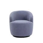 Fauteuil pivotant en tissu, fauteuil tonneau, fauteuil d'appoint