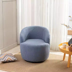 Fauteuil pivotant en tissu, fauteuil tonneau, fauteuil d'appoint