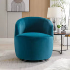 Fauteuil pivotant en tissu, fauteuil tonneau, fauteuil d'appoint