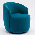 Fauteuil pivotant en tissu, fauteuil tonneau, fauteuil d'appoint