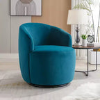 Fauteuil pivotant en tissu, fauteuil tonneau, fauteuil d'appoint