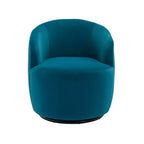 Fauteuil pivotant en tissu, fauteuil tonneau, fauteuil d'appoint