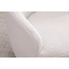 Fauteuil pivotant en tissu, fauteuil tonneau, fauteuil d'appoint