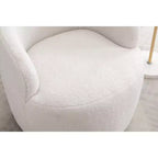 Fauteuil pivotant en tissu, fauteuil tonneau, fauteuil d'appoint