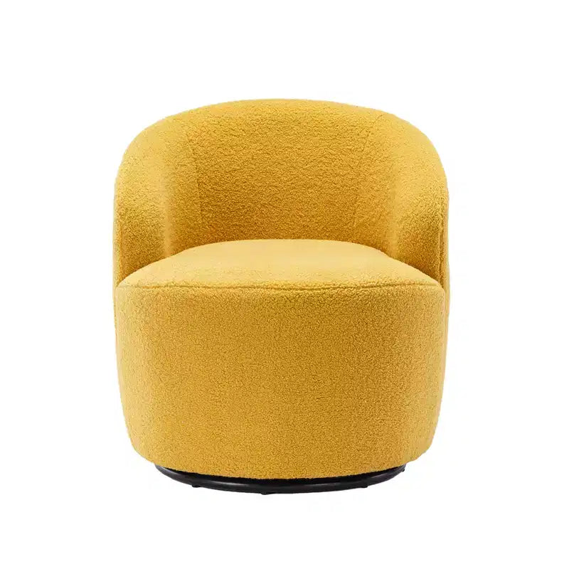Fauteuil pivotant en tissu, fauteuil tonneau, fauteuil d'appoint