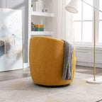 Fauteuil pivotant en tissu, fauteuil tonneau, fauteuil d'appoint