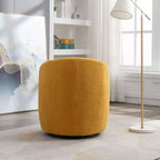 Fauteuil pivotant en tissu, fauteuil tonneau, fauteuil d'appoint
