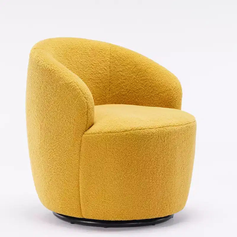 Fauteuil pivotant en tissu, fauteuil tonneau, fauteuil d'appoint