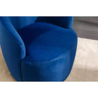 Fauteuil pivotant en tissu, fauteuil tonneau, fauteuil d'appoint