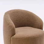 Fauteuil pivotant en tissu, fauteuil tonneau, fauteuil d'appoint
