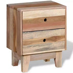 Table de chevet en bois massif recyclé