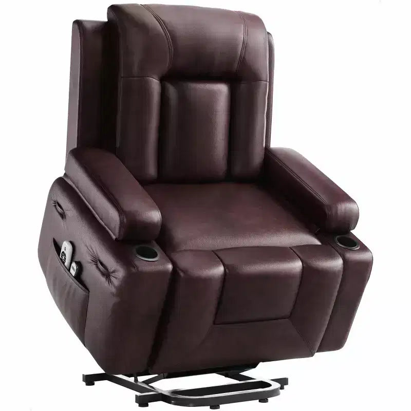 Fauteuil inclinable électrique avec fonction massage et chauffage pour personnes âgées