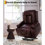 Fauteuil inclinable électrique avec fonction massage et chauffage pour personnes âgées