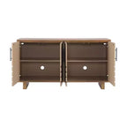 Buffet en bois style milieu du siècle, meuble de rangement
