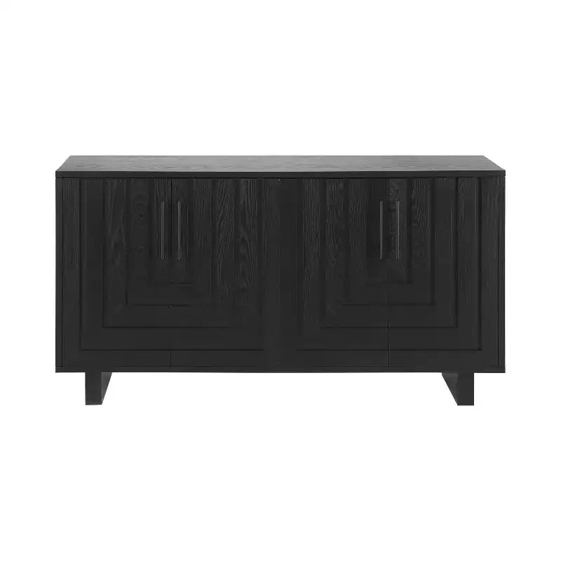 Buffet en bois style milieu du siècle, meuble de rangement