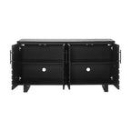 Buffet en bois style milieu du siècle, meuble de rangement