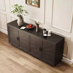 Buffet en bois style milieu du siècle, meuble de rangement