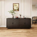 Buffet en bois style milieu du siècle, meuble de rangement