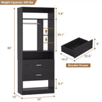 Système de rangement avec 2 tiroirs en bois