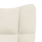 Chaise Relaxante Velours Gris Clair
