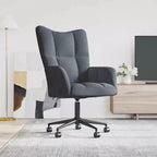 Chaise Relaxante Velours Gris Clair