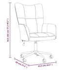 Chaise Relaxante Velours Gris Clair