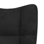 Chaise Relaxante Velours Gris Clair