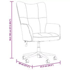 Chaise Relaxante Velours Gris Clair
