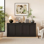 Meuble buffet 4 portes avec rangement, Bahut anti-basculement pour salle à manger, cuisine ou bureau